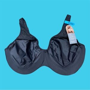 The Bali Passion for Comfort Minimizer Underwire Bra Black 36DDD NWT